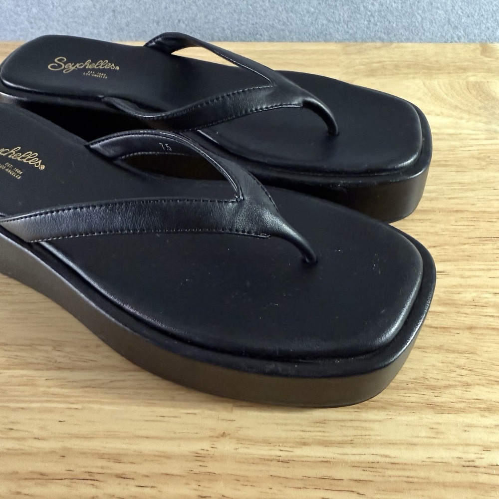 Seychelles Black Platform Espadrilles - image 3